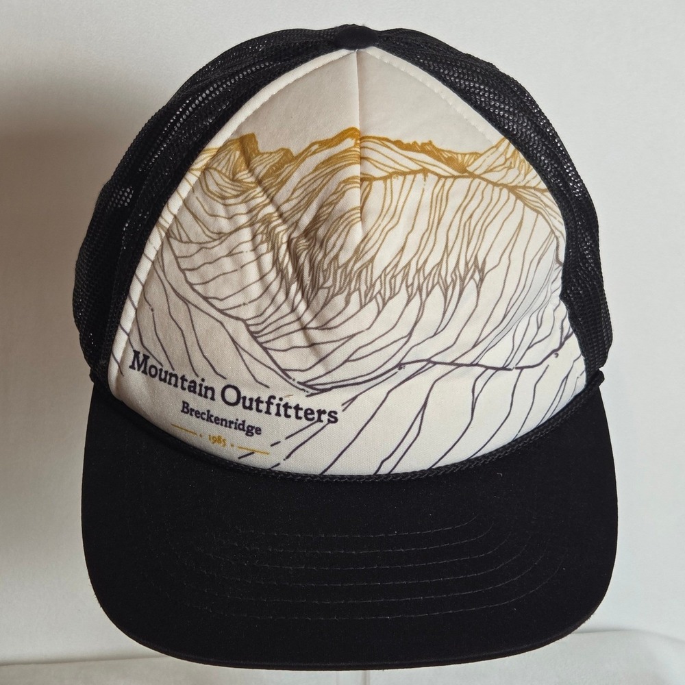 Vintage Mountain Outfitters Breckenridge Trucker Hat Stefan Bast Designs Black